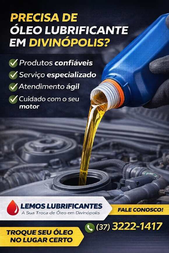 Óleo Lubrificante em Divinópolis